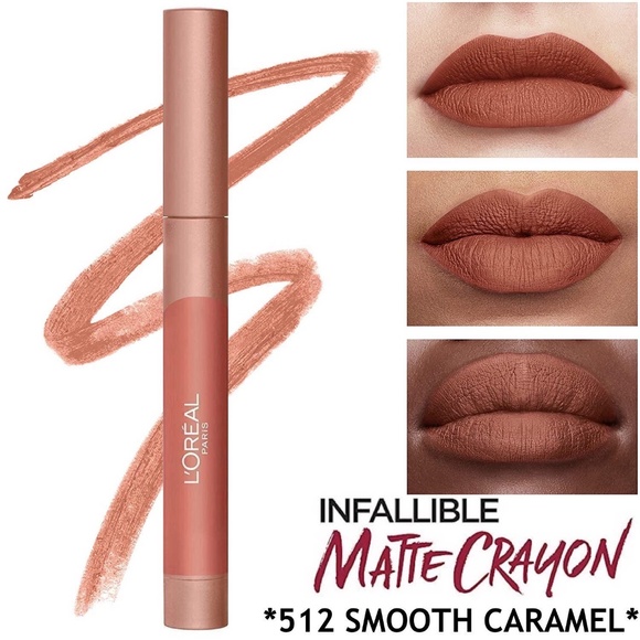 L'Oreal Other - 💖5/$25💖 L'Oreal Infallible Matte Lip Crayon - 512 Smooth Caramel SEALED